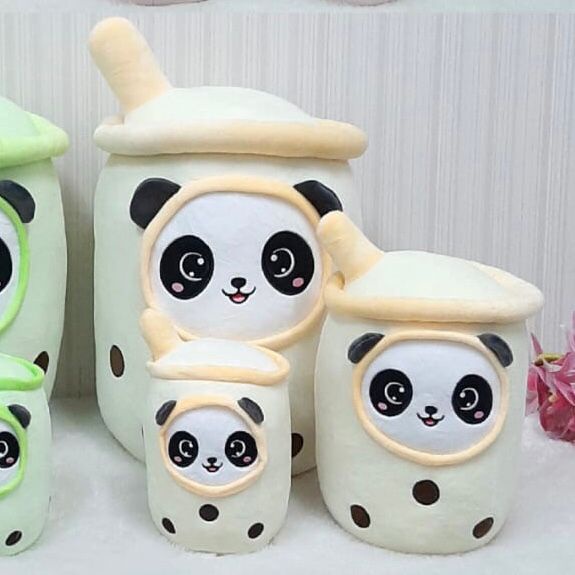 Boneka Boba Panda Animal Safari Minuman Bubble Tea