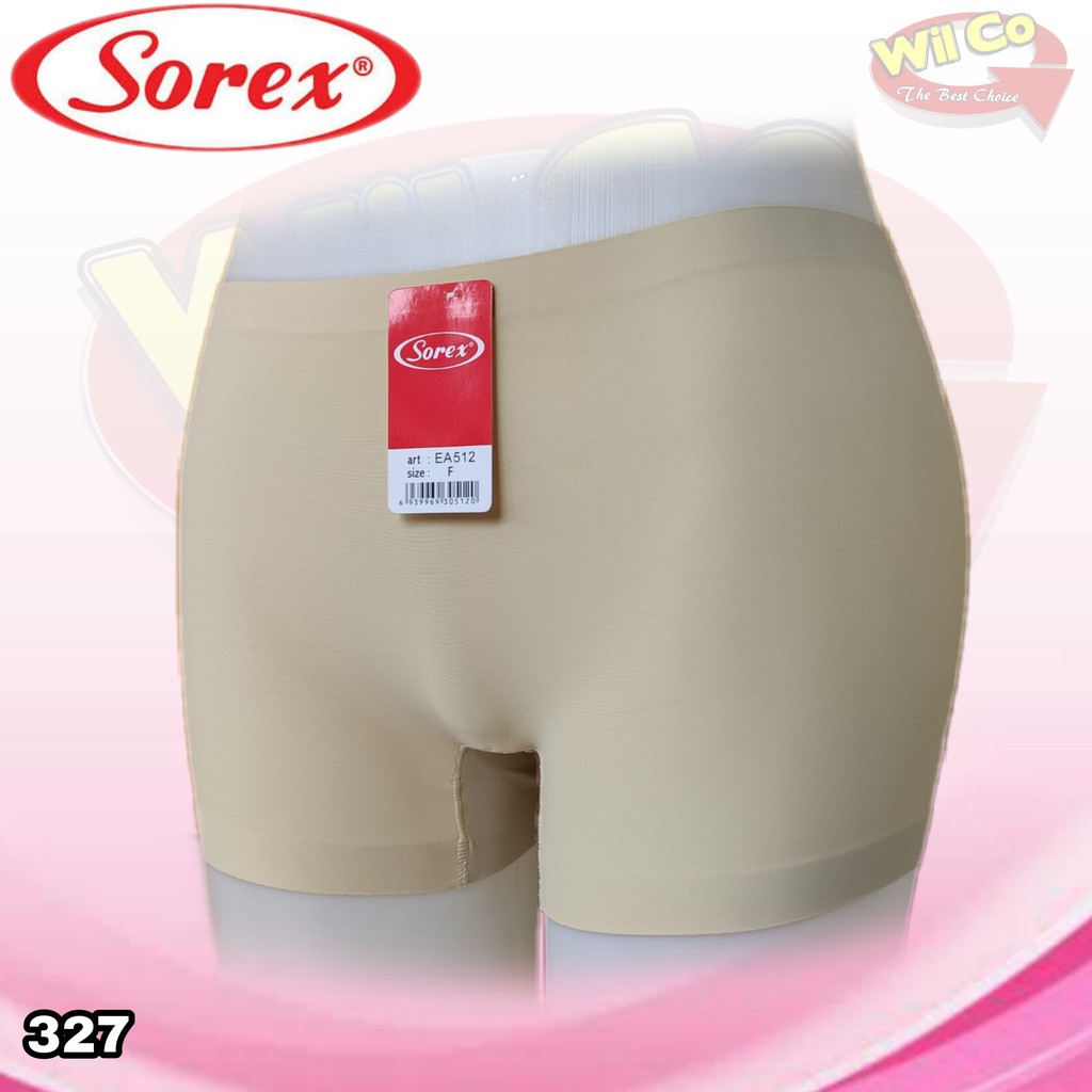 K327 -  (Harga Per 1 Potong) SHORTPANTS CELANA DALAM STRETCH PENDEK WANITA SEAMLESS SOREX FREE SIZE FIT M to L