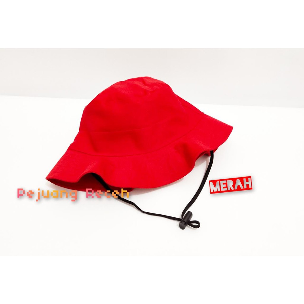 Topi Bucket Gunung Rimba Tali Polos