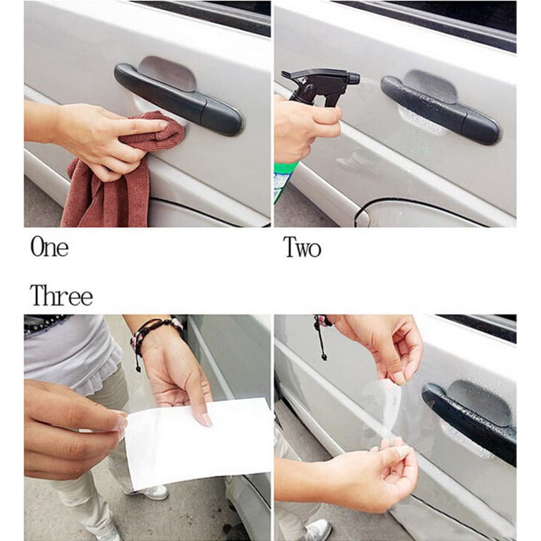 Stiker Handle Mobil Anti Gores Gagang Pintu Mobil Car Door Protector