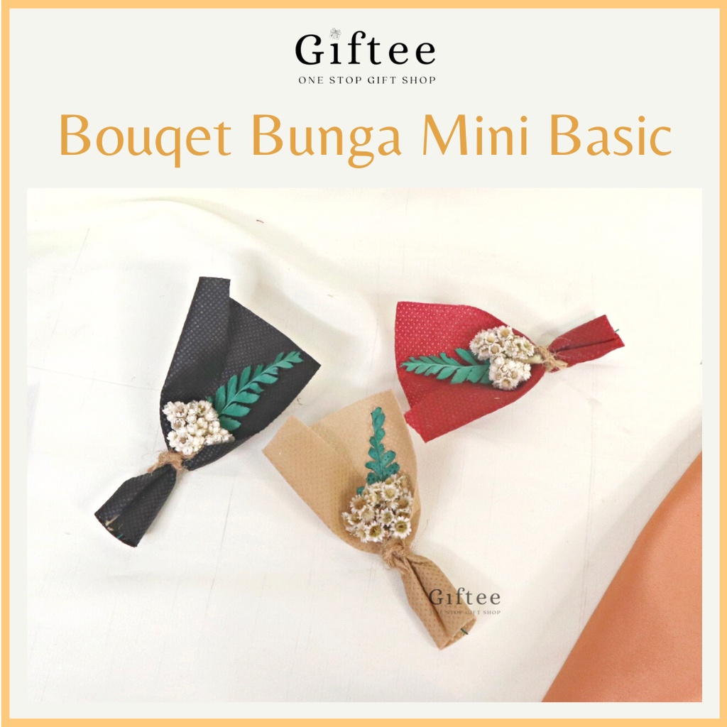 BUKET MINI BUNGA KERING EDELWEIS 8CM FLOWERS MINI BOUQUET SOUVENIR HIASAN HAMPERS