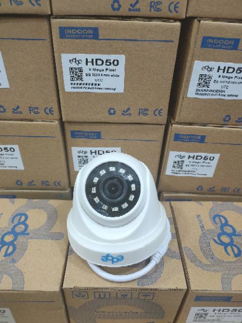 Paket cctv 8 ch edge 5mp/ full hd 2560p + HDD 500gb lengkap tinggal pasang