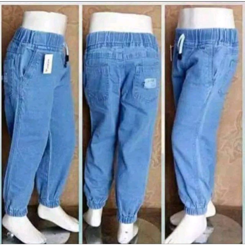 Jogger polos celana panjang jeans anak 1-9 thn celana panjang anak unisex