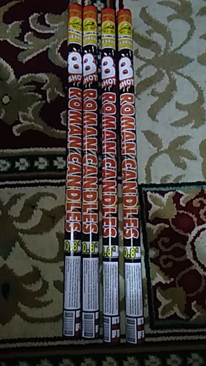 Golden Eye Fire Work Fireworks Kembang Api Roman Candle 1.20 Inch 8 Shots Ge1208a-f