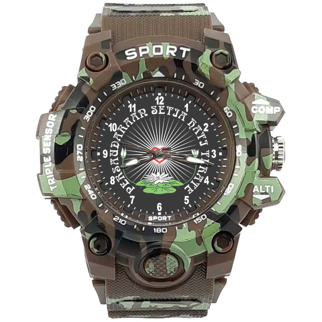 {Istimewa} Jam Tangan PERSAUDARAAN SETIA HATI TERATE - SH 7 Coklat Army Water Resistant