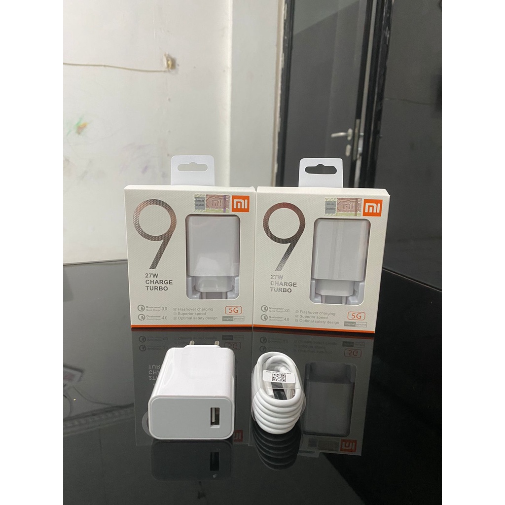 Charger Xiaomi Fast Turbo Charging Type C Turbo 27 Watt Power Adapter Casan Xiaomi