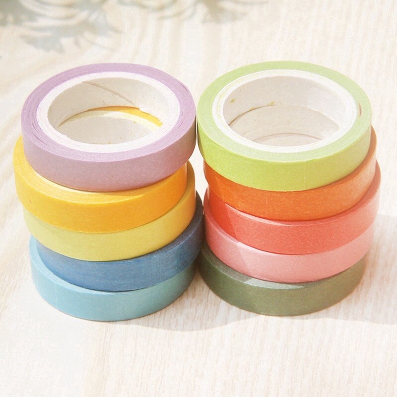 

Washi tape selotip warna warni pelangi untuk dekorasi DIY