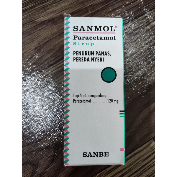 SANMOL paracetamol drops syrup 15ml 60ml obat demam panas