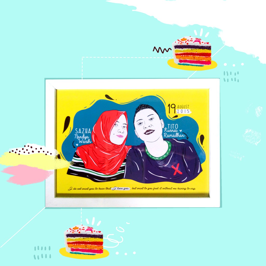 

KADO GAMBAR ULTAH (COUPLE ) A4