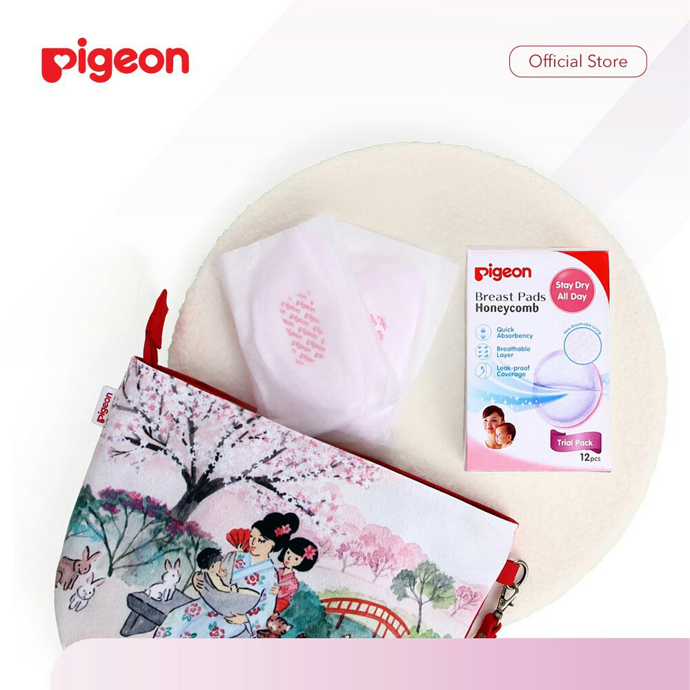 PIGEON Breast Pads Honeycomb Isi 12 Pcs