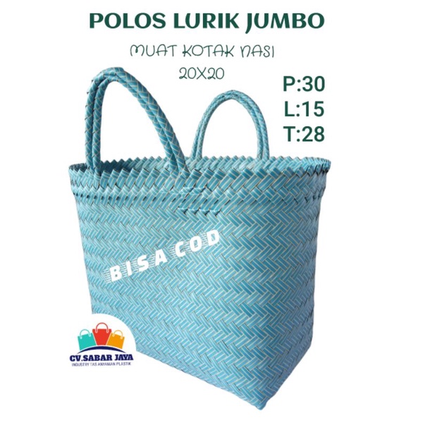 Tas Anyaman Plastik POLOS LURIK JUMBO untuk hampers Souvenir parcel wadah berkat murah Kotak Nasi Tas Anyaman Plastik LURIK JUMBO Tas Keranjang Plastik jinjing kecil Tas Anyaman Plastik LURIK JUMBO Belanja pasar Berkat murah ANYAMAN PLASTIK PREMIUM