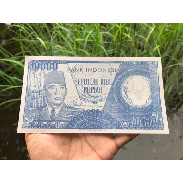 Uang kuno soekarno 10000rb Penari