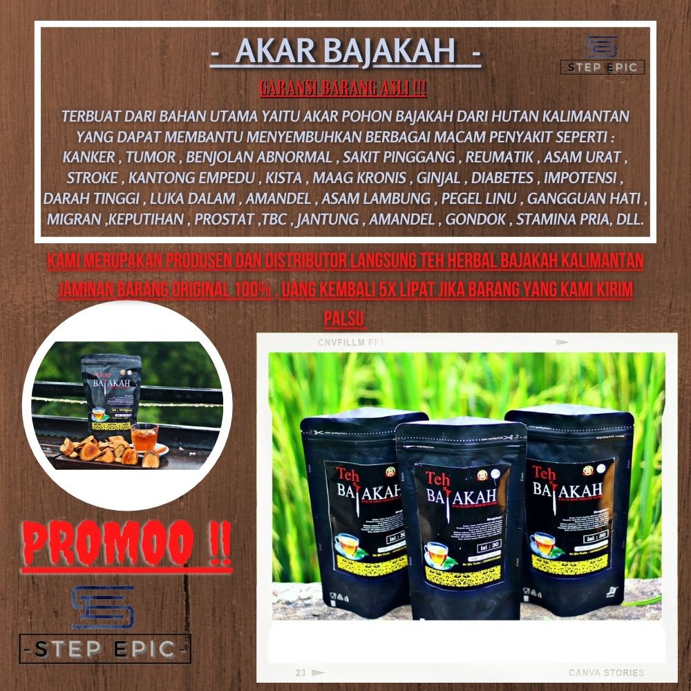 

Akar Bajakah - Teh Bajakah - Kayu Bajakah - Teh Bajakah Asli Kalimantan - GARANSI UANG KEMBALI