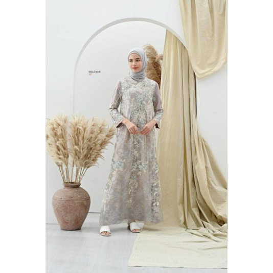 SOLMIO TERUSAN PANJANG MUSLIM ATAU GAMIS BRUKAT IMPORT  B21433