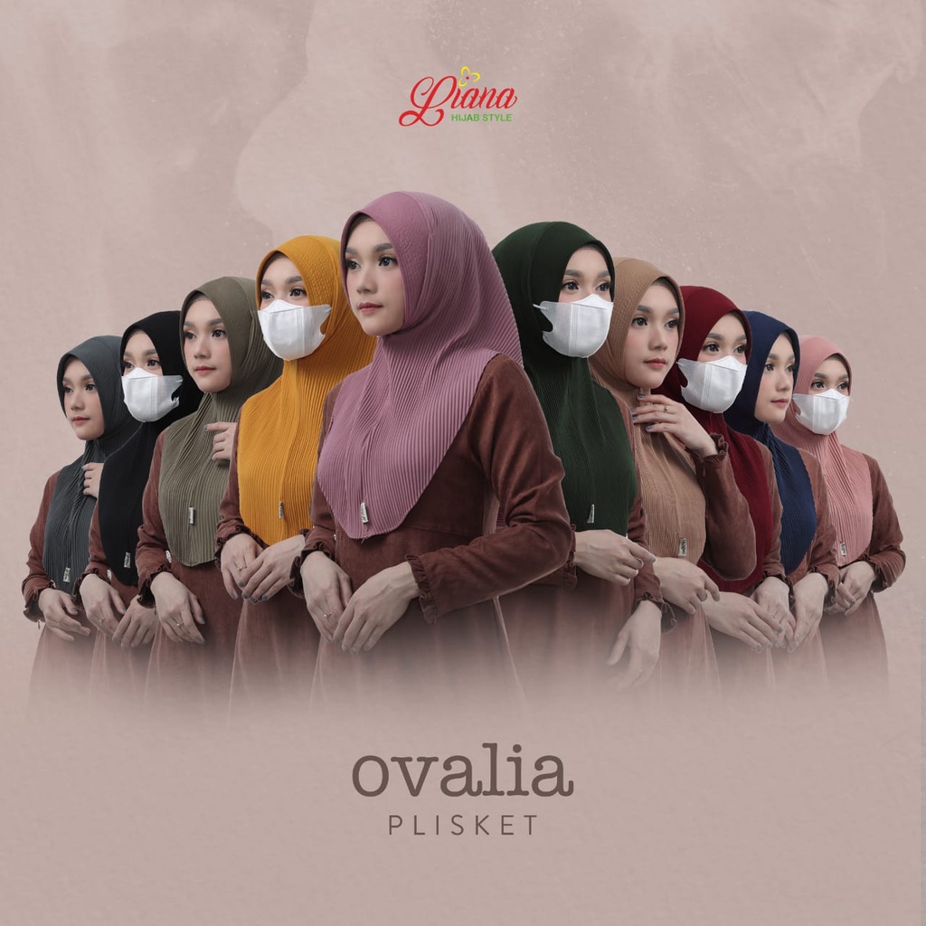 Jilbab Instan Ovalia Plisket Ori Liana Hijab BY QOID-3