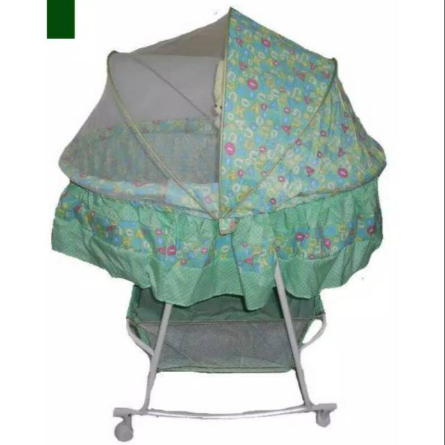 Baby box ranjang bayi roda dorong ayun