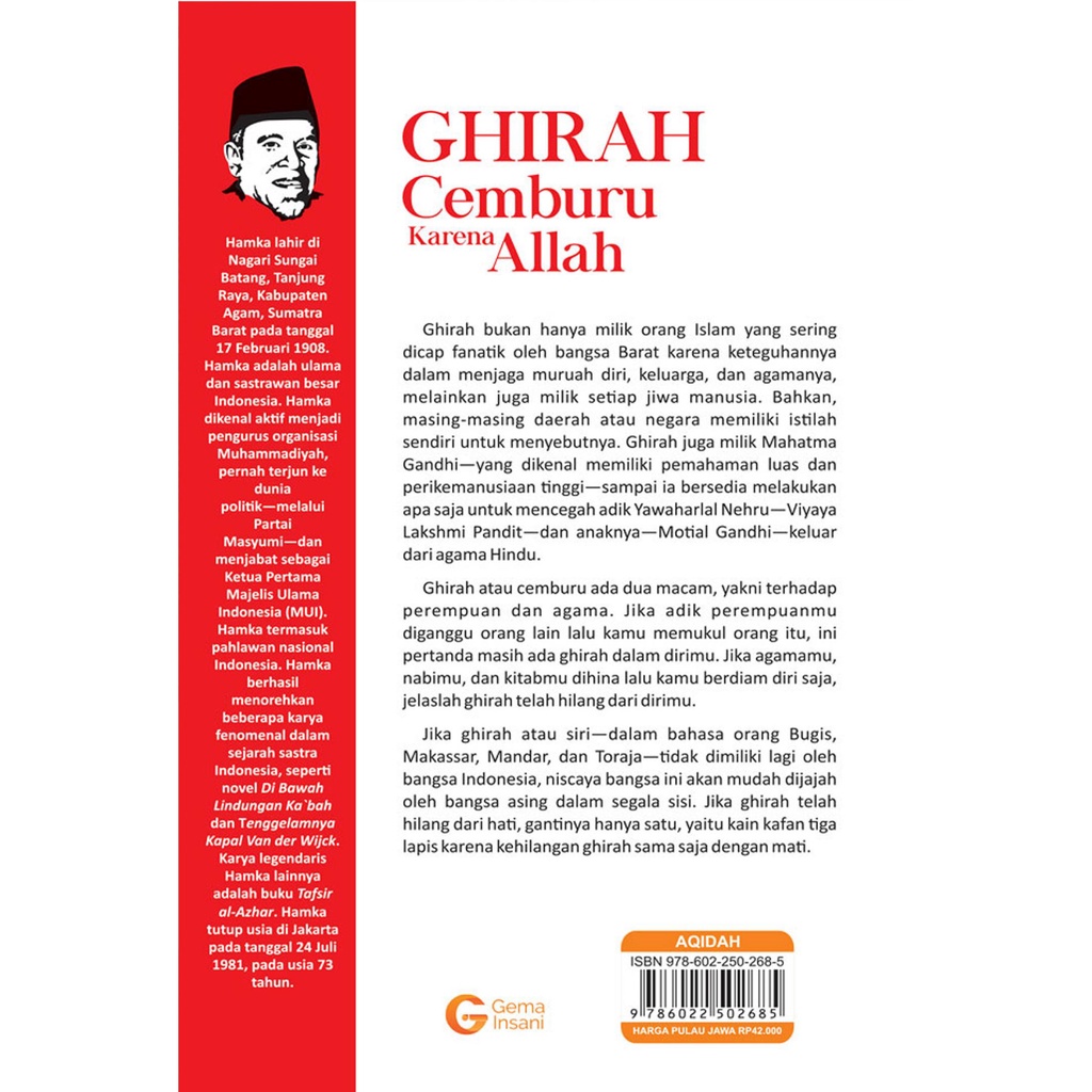 Buku Ghirah - Cemburu Karena Allah - Buya Hamka - Gema Insani 100% Original
