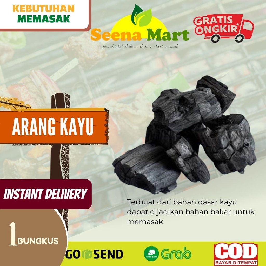 

Arang Areng Bakar Bakaran areng Arang Kayu Barbeque Ikan Sosis Sate BBQ