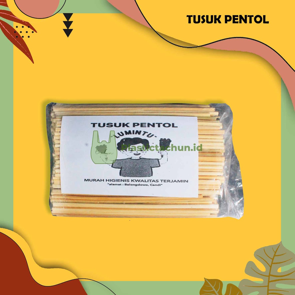 Tusuk Pentol / Tusuk Cilok Bambu Ujung Tumpul