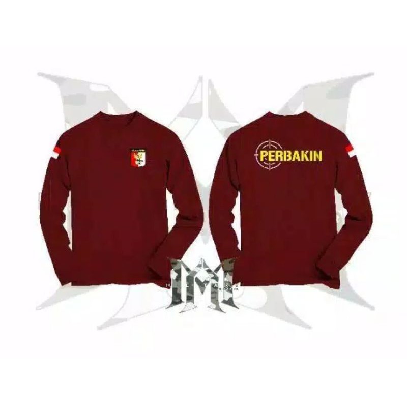 Baju kaos T-shirt PERBAKIN LENGAN PANJANG