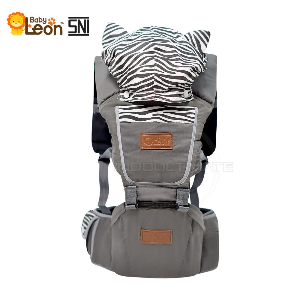 5in1 Way Gendongan Multifungsi BABY LEON Hipseat + Penutup Kepala BY-479 Baby Carrier Gendongan Duduk Bayi BY-490 BY-481 GBS-100 BY-6088