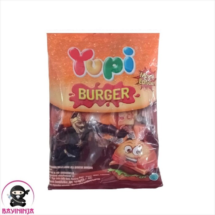

YUPI Permen Jelly Mini Burger Bag 104 g T-Ninjabayi 01