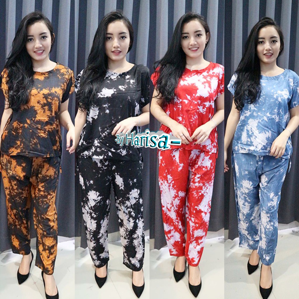 Piyama Tie Dye Bam Celup Rayon Super 02