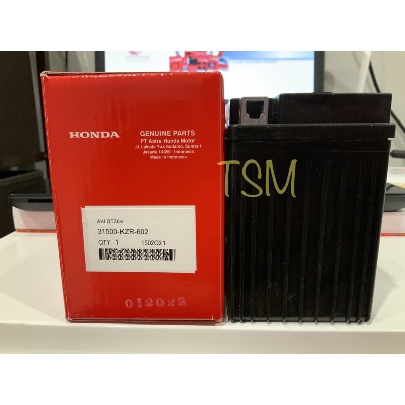 AKI BATRE BATERAI BATRREY KERING GTZ6V VARIO 125 150 100% ORIGINAL