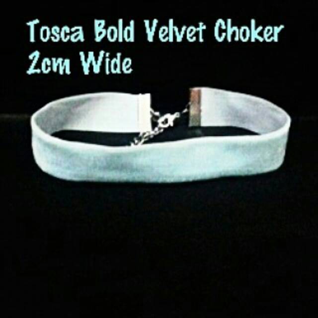 Tosca Bold Velvet Choker Polos Necklace | Kalung Handmade