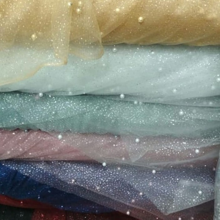 Veil Glitter Mutiara PREMIUM / Slendang Mutiara Glitter