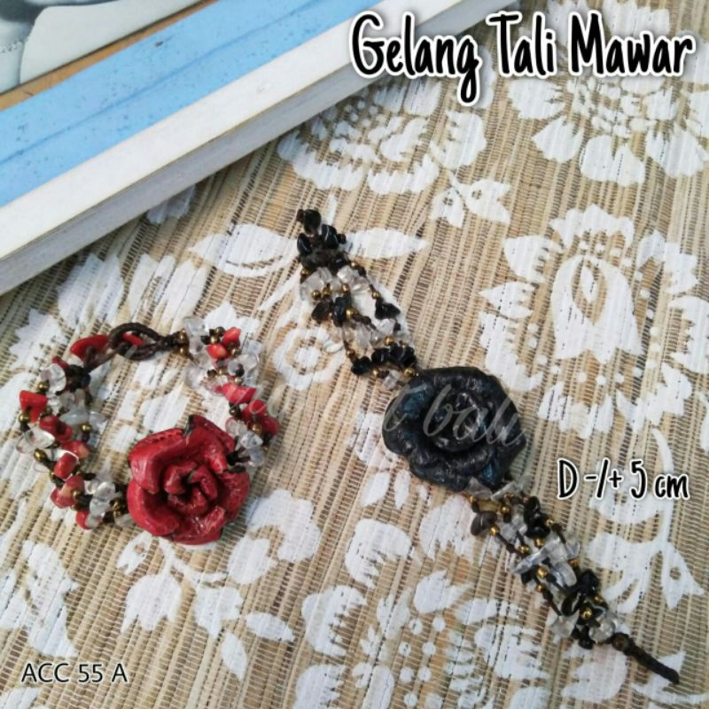 gelang tali wanita gelang cantik gelang murah bali gelang tali batu cantik