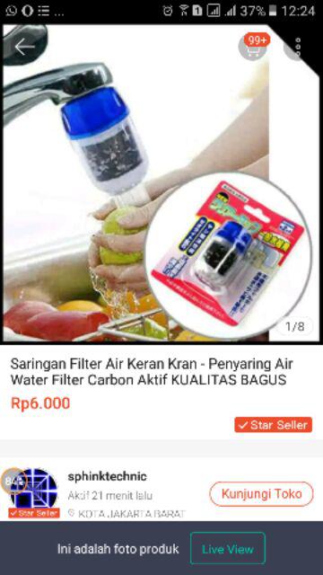 Saringan Filter Air Keran Kran - Penyaring Air Water Filter Carbon Aktif Kualitas Bagus