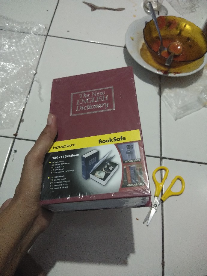 Brankas Buku + Kunci Gembok Brankas Buku + Kunci Password