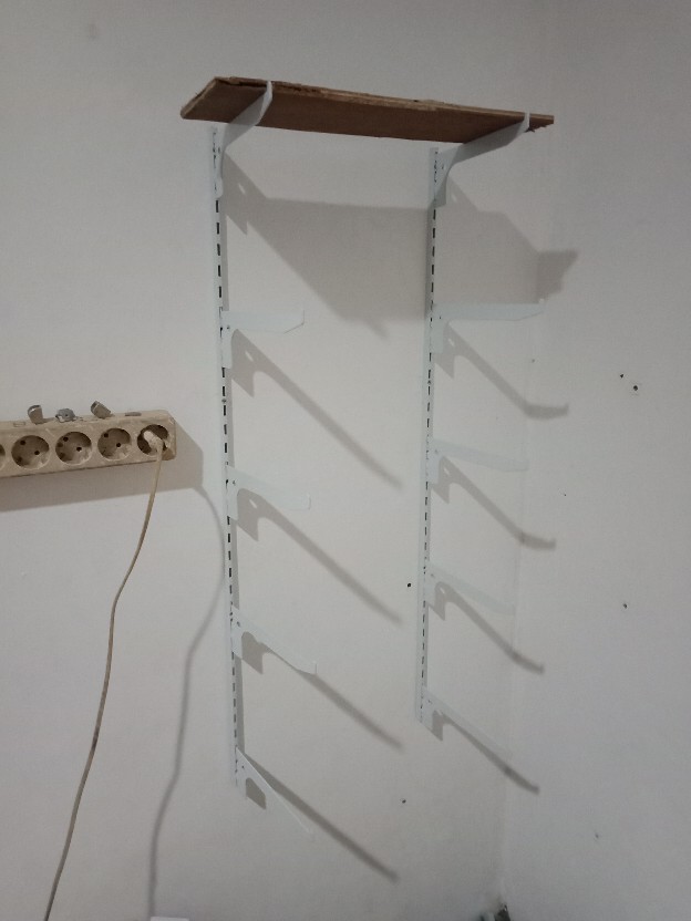 Tiang Bracket Putih 90cm Braket Penyangga Rak Anddisplay