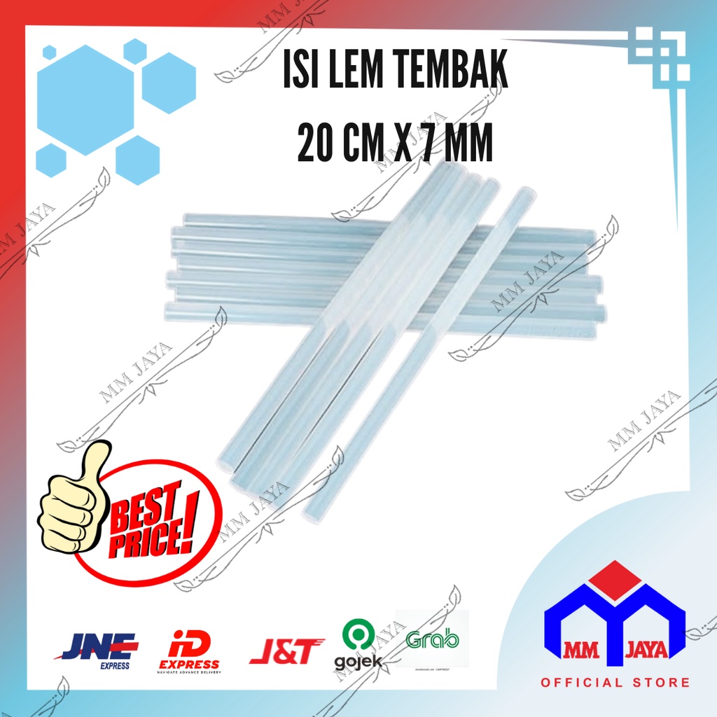 ISI Refill Lem Tembak Bakar Glue Gun Kecil Lem Lilin 20 cm x 7 mm