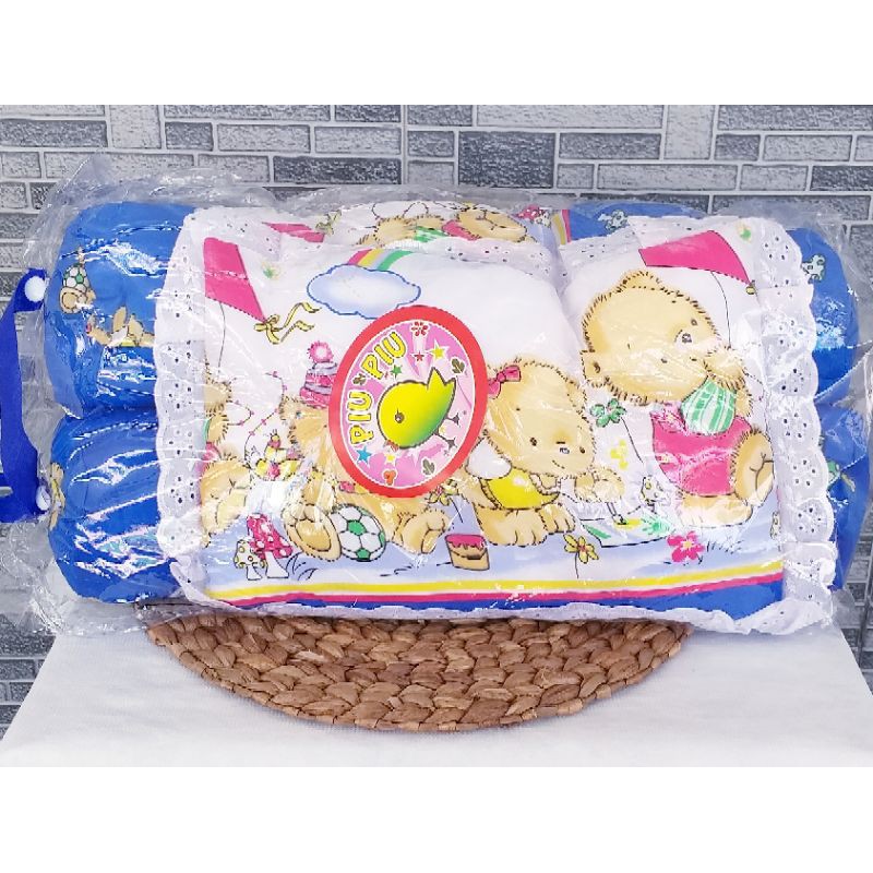 Bantal Guling Bayi Set 3in1 Piu || Perlengkapan Tidur Bayi