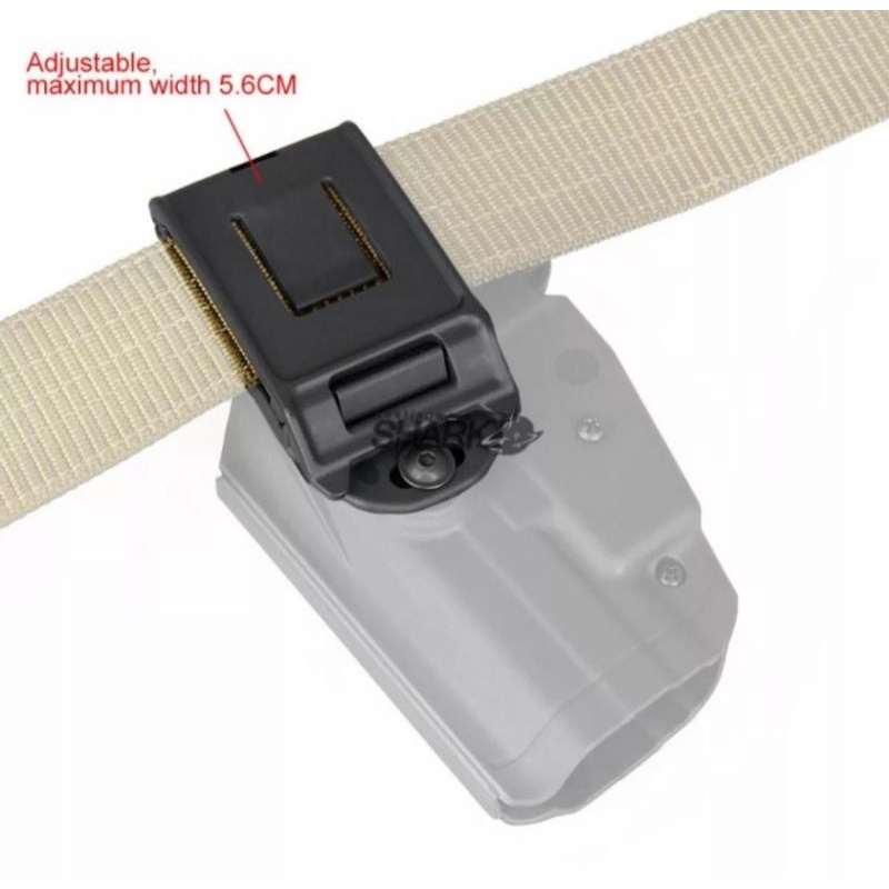 Klip Holster Belt Lock Tertutup Clip Belt Safety Lock