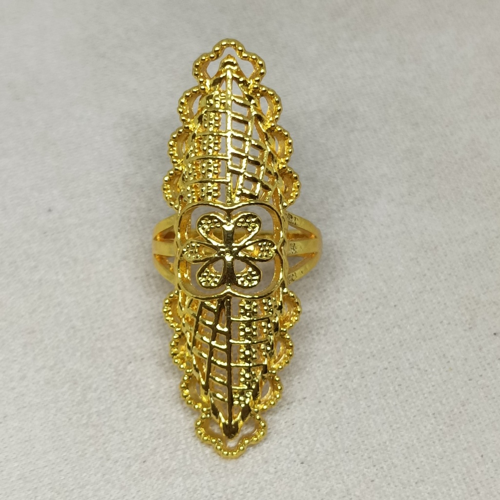 set kalung+cincin perhiasan laki-laki tembaga 24k