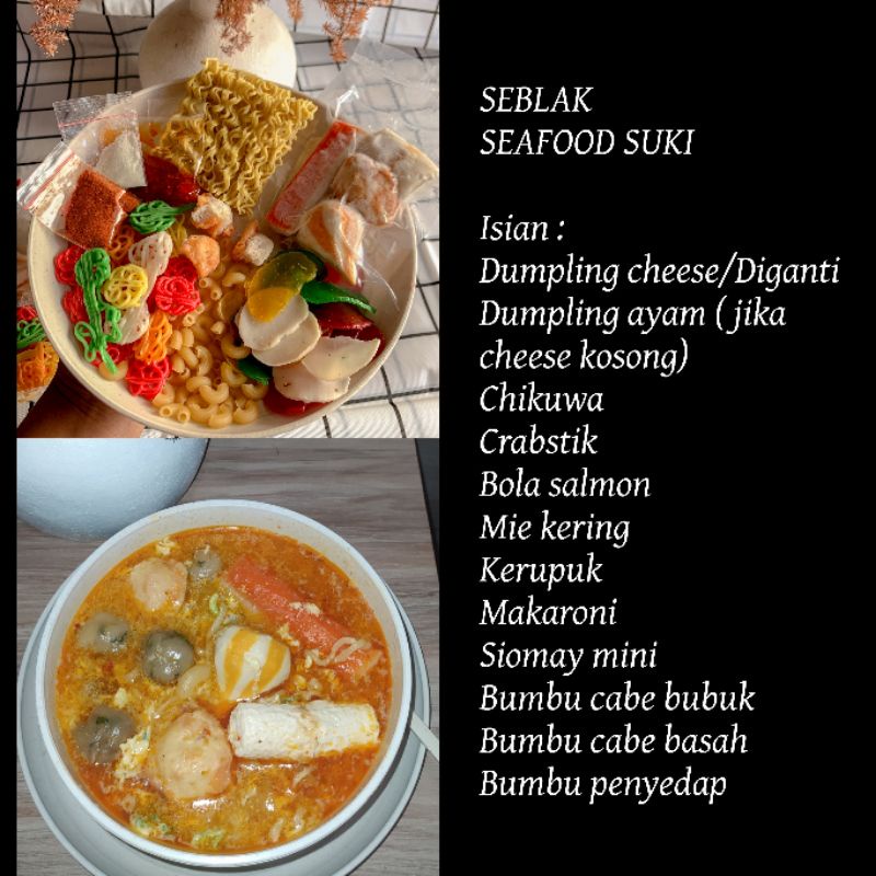 Jual SEBLAK INSTAN SEAFOOD ( 4 macam seafood) BACA DESKRIPSI | Shopee