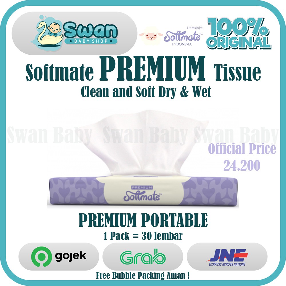 Softmate Premium Portable Tissue (30 sheets)