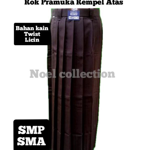 Spa31au22ᴵ ▪ SERAGAM SEKOLAH Rok coklat pramuka Panjang Rempel Lipit SMP/ SMA (twist/licin) NON KARE