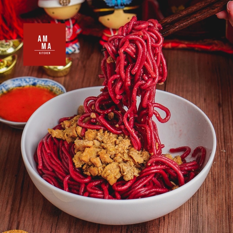 

Mie merah - Buah Bit Gluten Free - 100% singkong - 1 box isi 3 porsi - AM MA Kitchen - Gluten Free - Red Healthy Noodle set