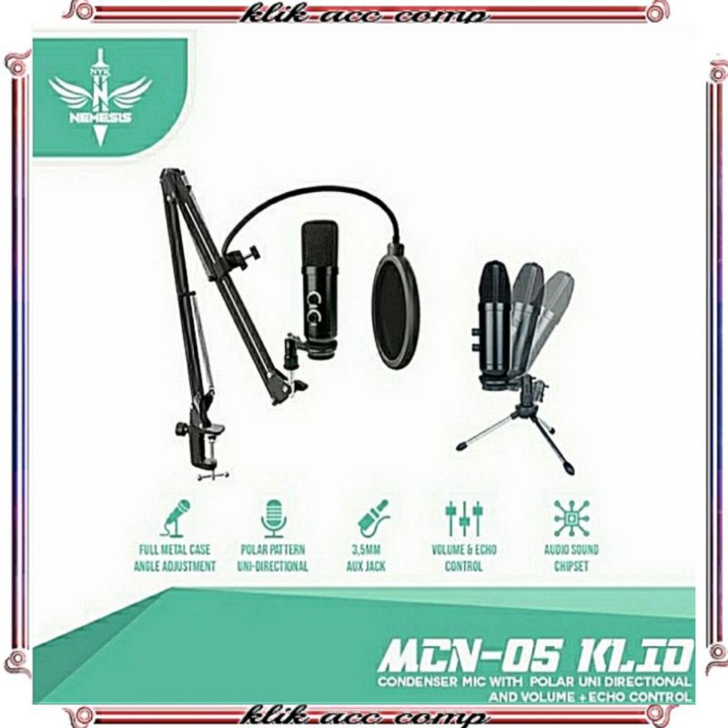 NYK NEMESIS Mic Condensor GAMING MCN 05 klio Bergaransi