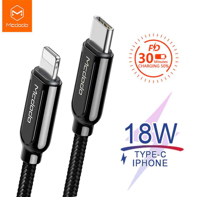 MCDODO Kabel Charger USB Type C to Lightning PD 1.8m - CA-6871