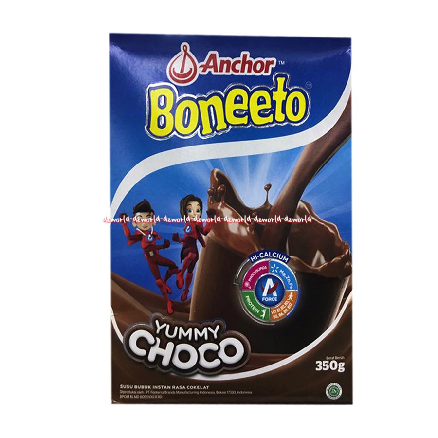 Boneeto Anchor 350gr Susu Boneto Vanila Bubuk Creamy Vanilla Yummy Choco Boneto Coklat Chocolate Ancor 350 gr