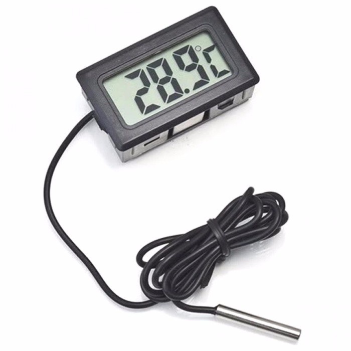 Mini Digital Termometer With 1m 1 Meter Probe TPM-10 Penguji Thermometer Elektronik Electronic Mesin