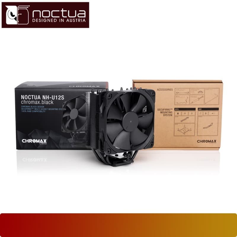 NOCTUA NH-U12S Chromax Black Air CPU Cooler Fan