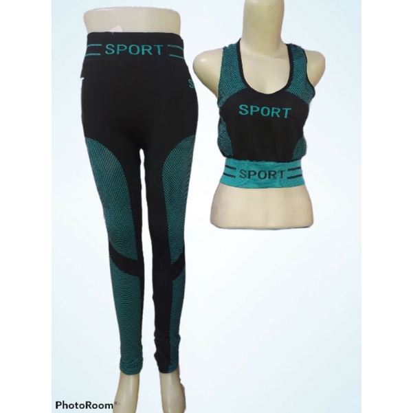 spandek import set olahraga crop baju sport wanita spandek import baju olahraga pakaian senam
