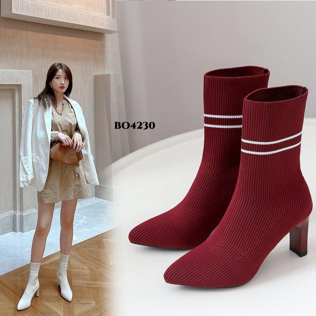 ✅PINKEY P028 RESTOCK HEELS BOOTS FOR LADY FASHION KOREA