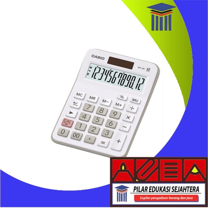 

CALCULATOR / KALKULATOR CASIO MX-12B ORIGINAL (WHITE) MURAH